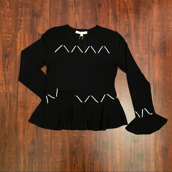 Jonathan Simkhai Knit Sweater with White Details - Picture 1 of 8